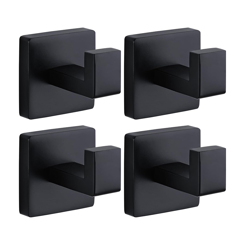 Robe Hook Adhesive - Gancho para Toallas Negro Mate de