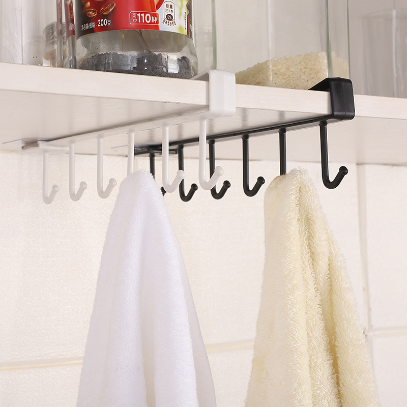 Jet Home Bathroom Accessories - Estante de Almacenamiento con 6 Ganchos,