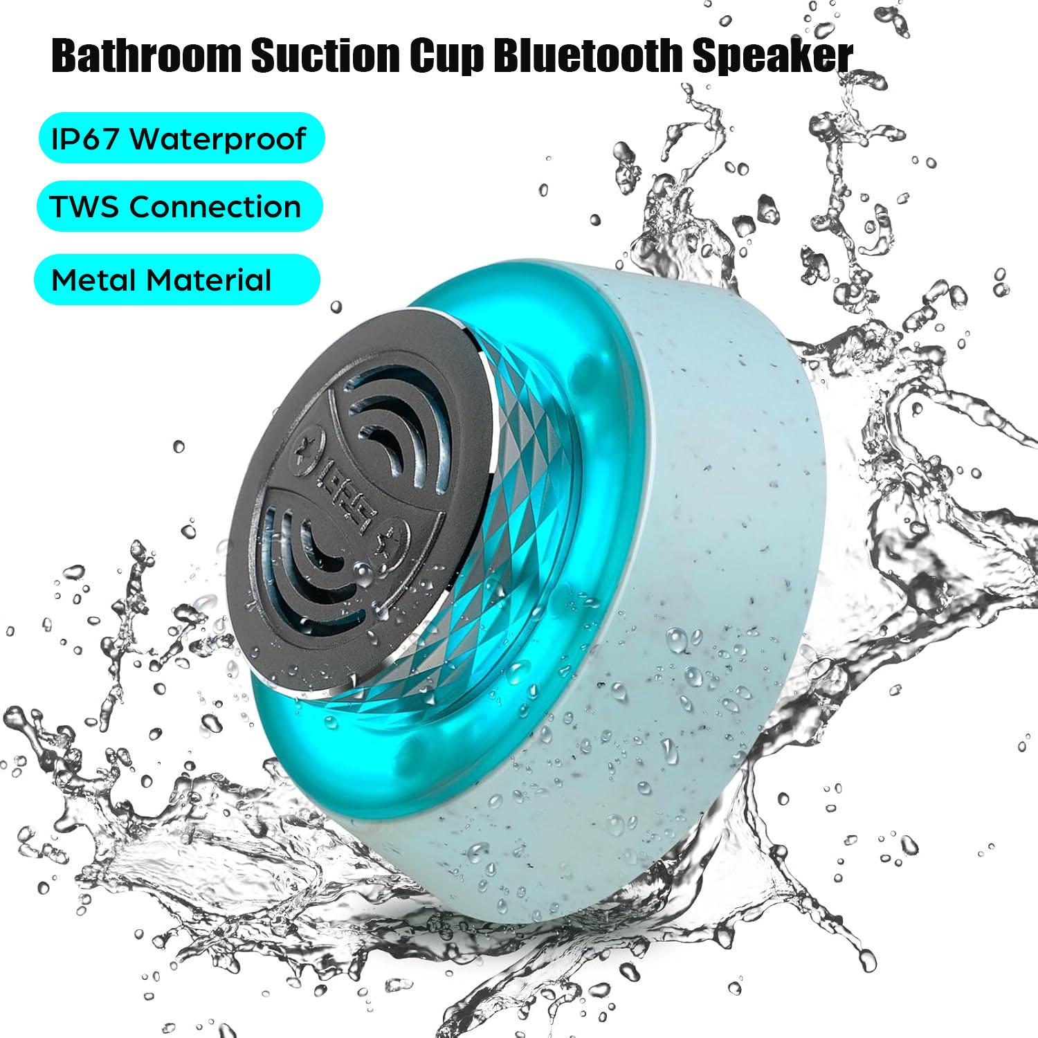 Home Bathroom Called - Mini Altavoz Bluetooth para ducha, Subwoofer,