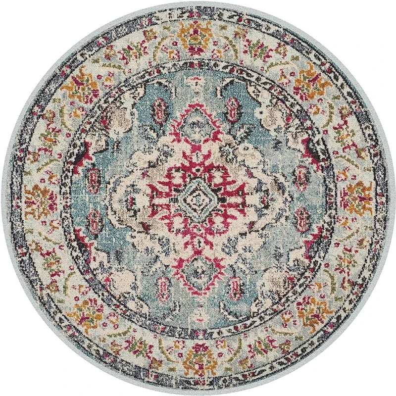 Home Bathroom Plan - Alfombras redondas de estilo persa para