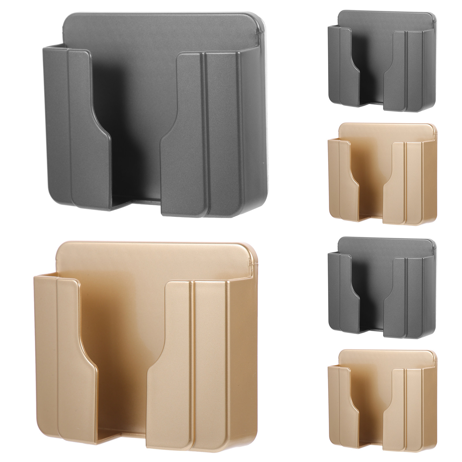 Home Bathroom Organizer - 6 unidades de soporte adhesivo para