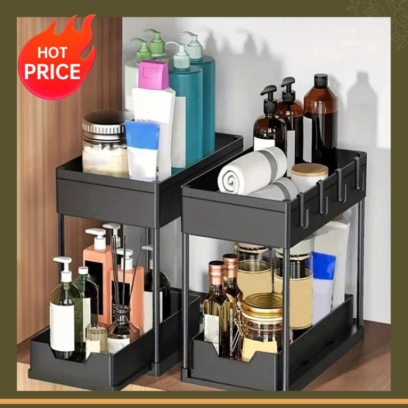 Home Goods Bathroom Cabinets - Organizador de 2 niveles para debajo