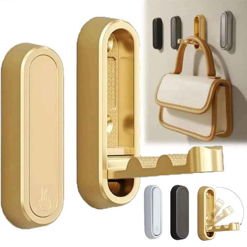 Robe Hook Adhesive - Gancho de pared plegable de 1-3