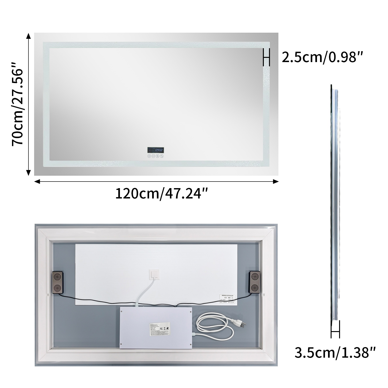 Espejo LED para Baño de 80/100 - Zara Home Bathroom reseña y precio
