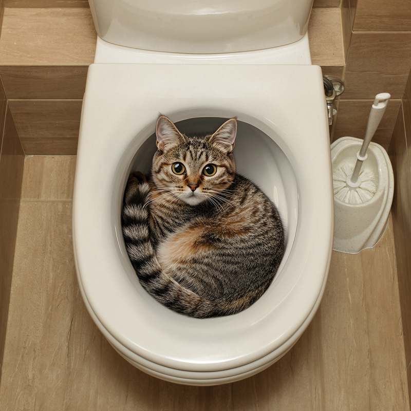 Pegatina 3D Divertida de Gato  - Jet Home Bathroom Accessories reseña y precio