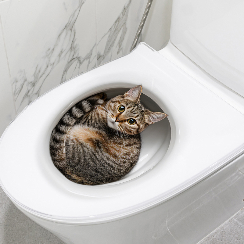 Pegatina 3D Divertida de Gato  - Jet Home Bathroom Accessories reseña y precio