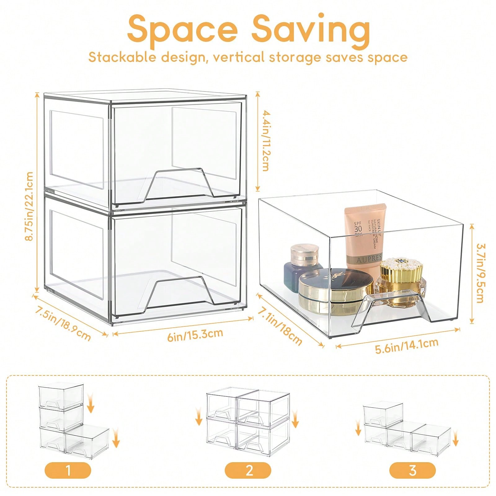 Paquete de 2/4 organizadores d - Home Goods Bathroom Cabinets reseña y precio