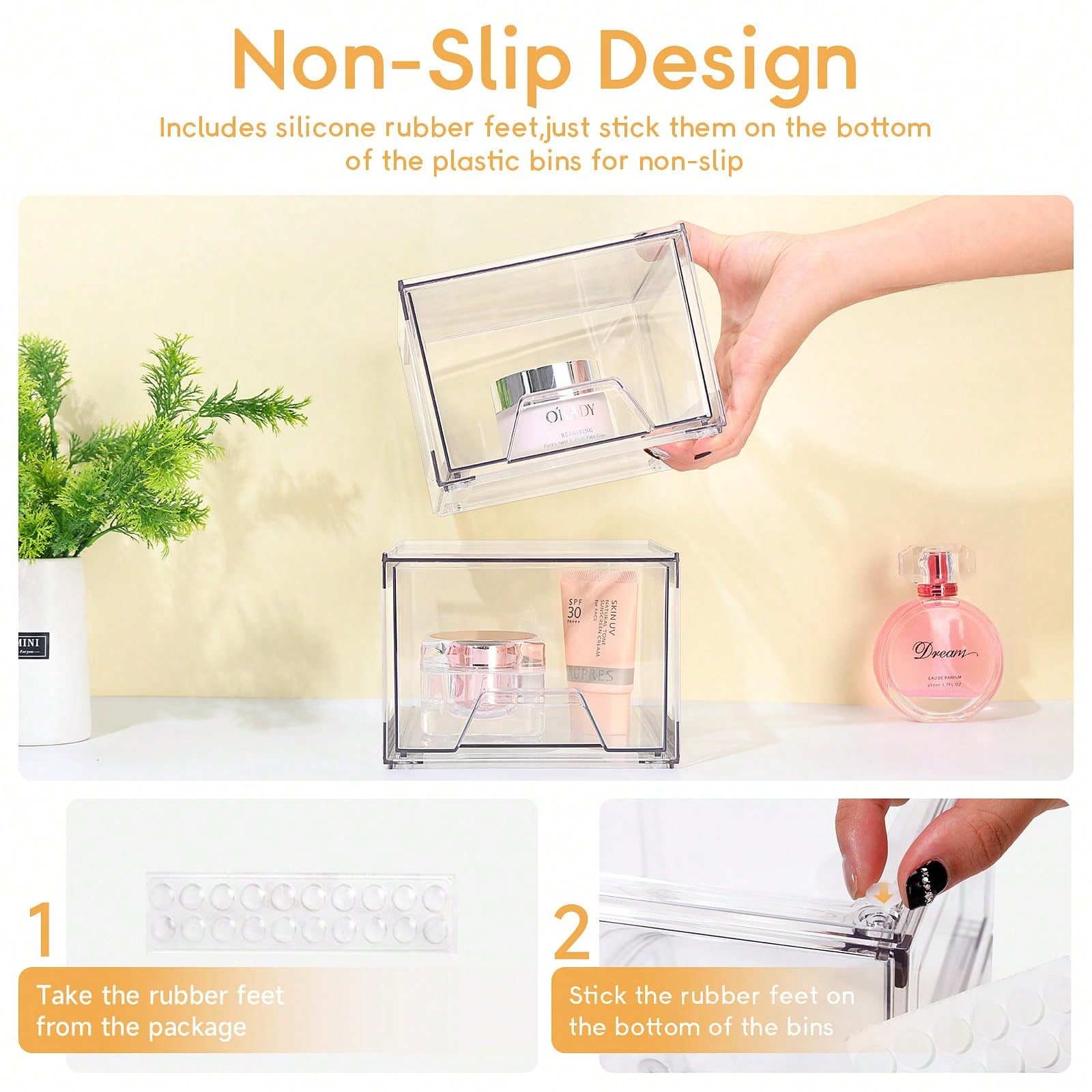 Paquete de 2/4 organizadores d - Home Goods Bathroom Cabinets reseña y precio