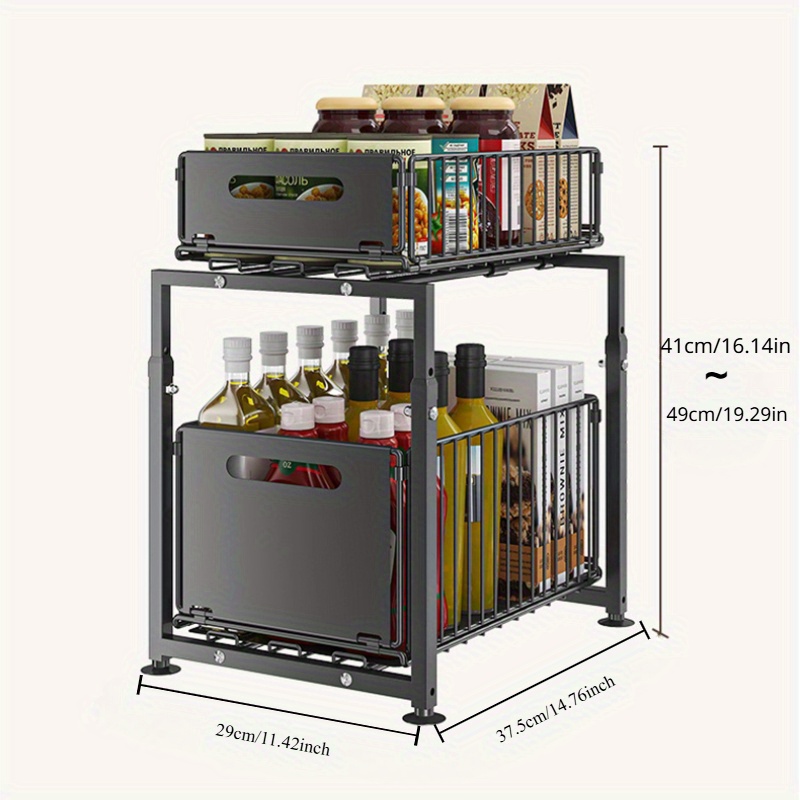 Organizador de Gabinete Desliz - Home Goods Bathroom Cabinets reseña y precio