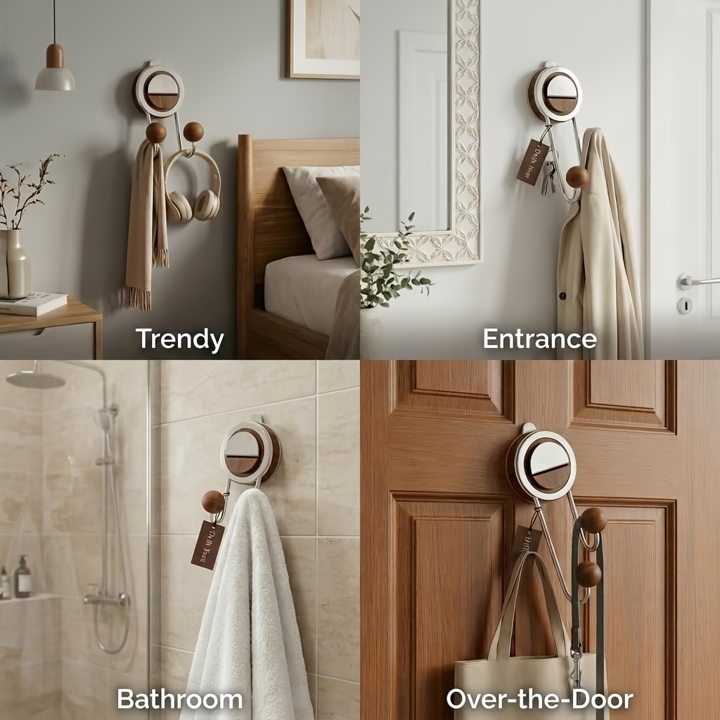 Gancho de pared con ventosa de - Robe Hook Adhesive reseña y precio