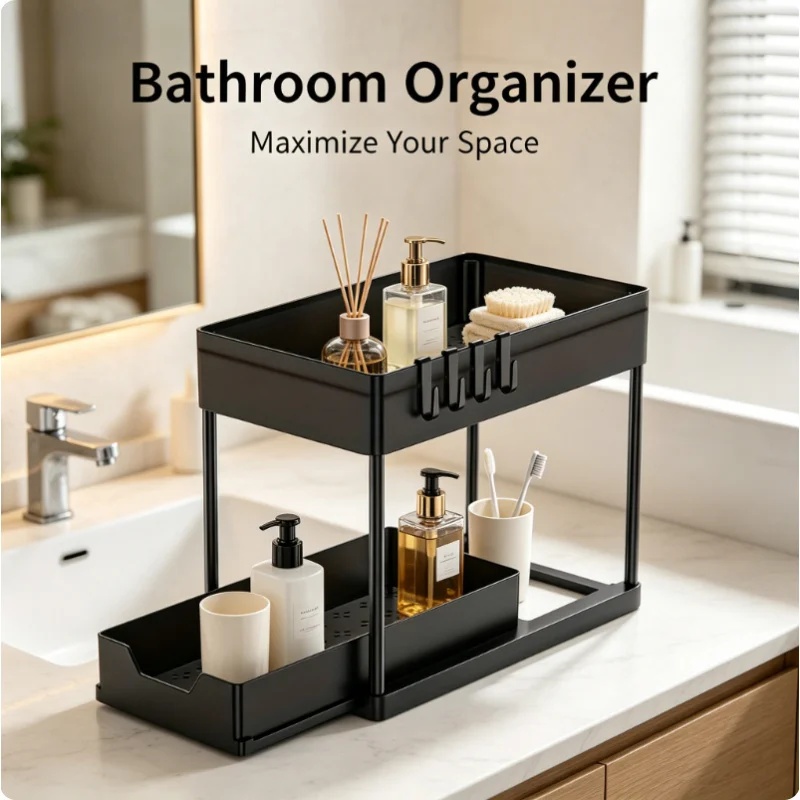 Organizador de 2 niveles para  - Home Goods Bathroom Cabinets reseña y precio