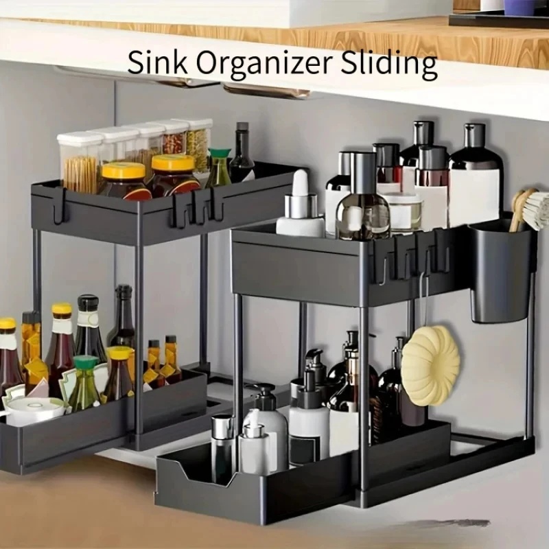 Organizador de 2 niveles para  - Home Goods Bathroom Cabinets reseña y precio